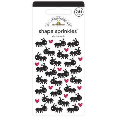 Doodlebug Bar-B-Cute Shape Sprinkles Sticker - Picnic Parade